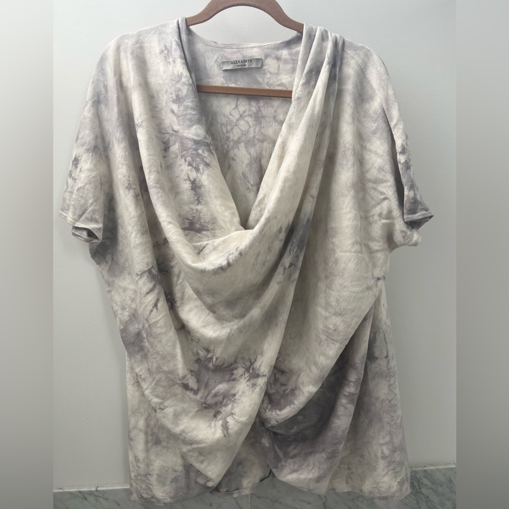 All Saints Cowl Neck Top